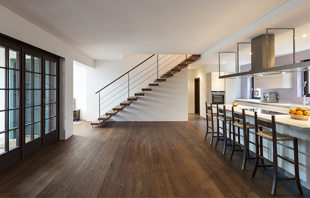 dining room with hardwood floors