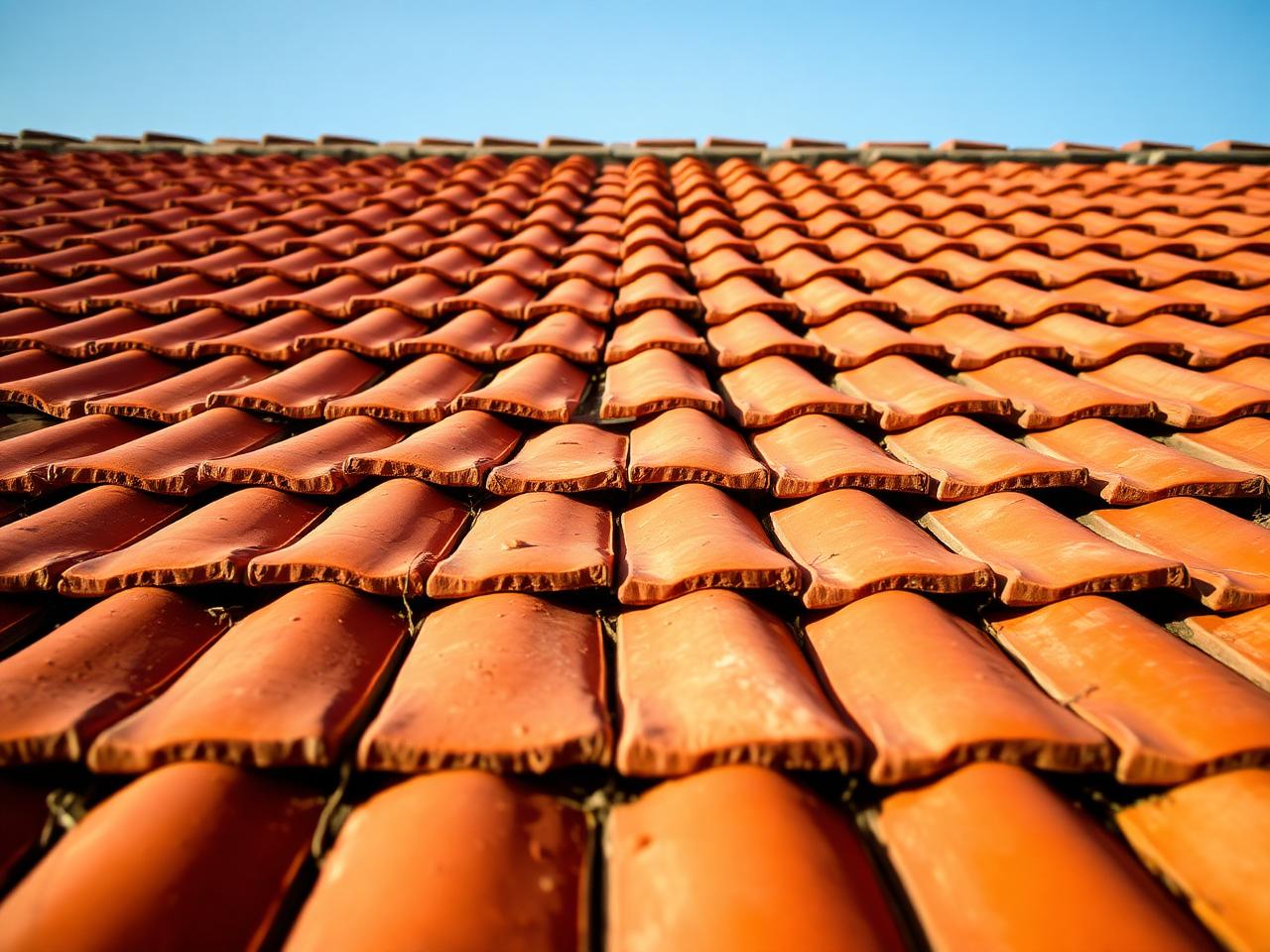 Clay tile roof on a Southern California residence